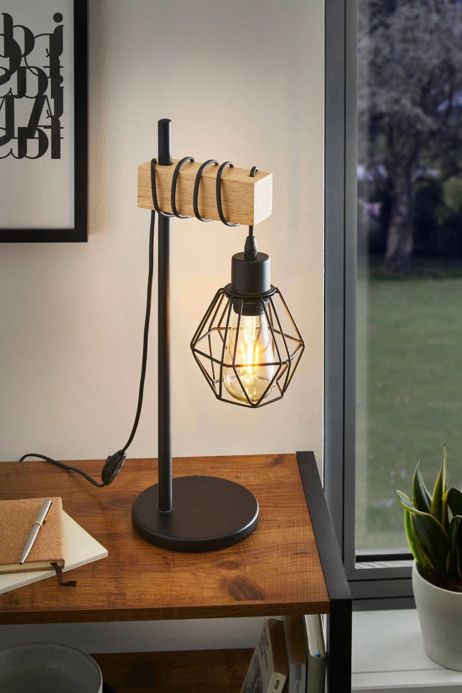 Eglo Townshend 5 1 Light Caged Table Lamp 3 Eglo Townshend 5 1 Light Caged Table Lamp