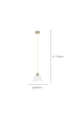 Eglo Copley 1 Light Ceiling Light Pendant -Eglo C29005s3