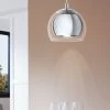 Eglo Chrome Rocamar 1 Light Ceiling Light Pendant 2 Eglo Chrome Rocamar 1 Light Ceiling Light Pendant -Eglo C32174s