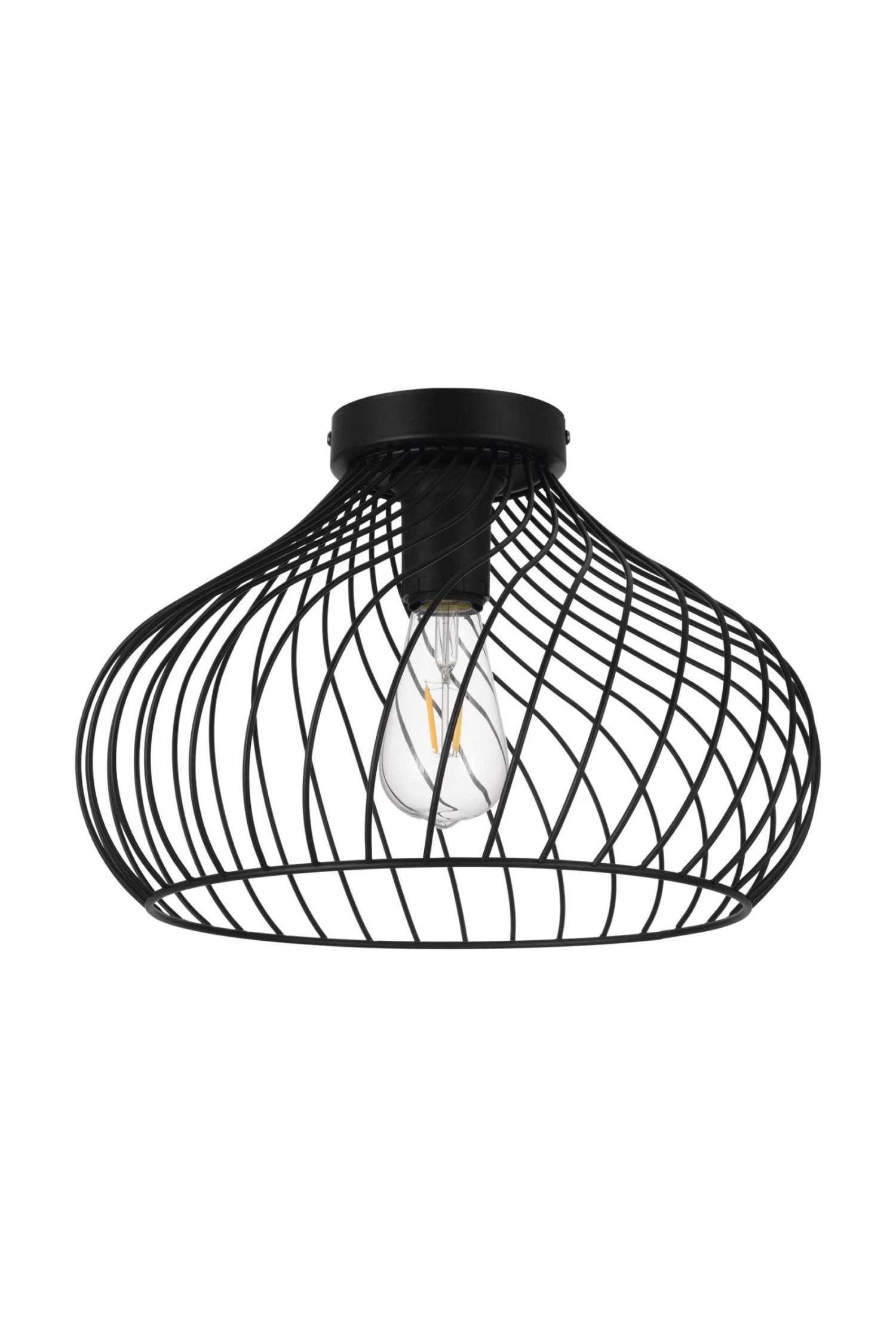 Eglo Staverton 1 Light Spiral Caged Ceiling Light 5 Eglo Staverton 1 Light Spiral Caged Ceiling Light - Image 3