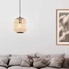 Eglo Natural Rattan Bordesley 1 Light Ceiling Light Pendant -Eglo C50090s