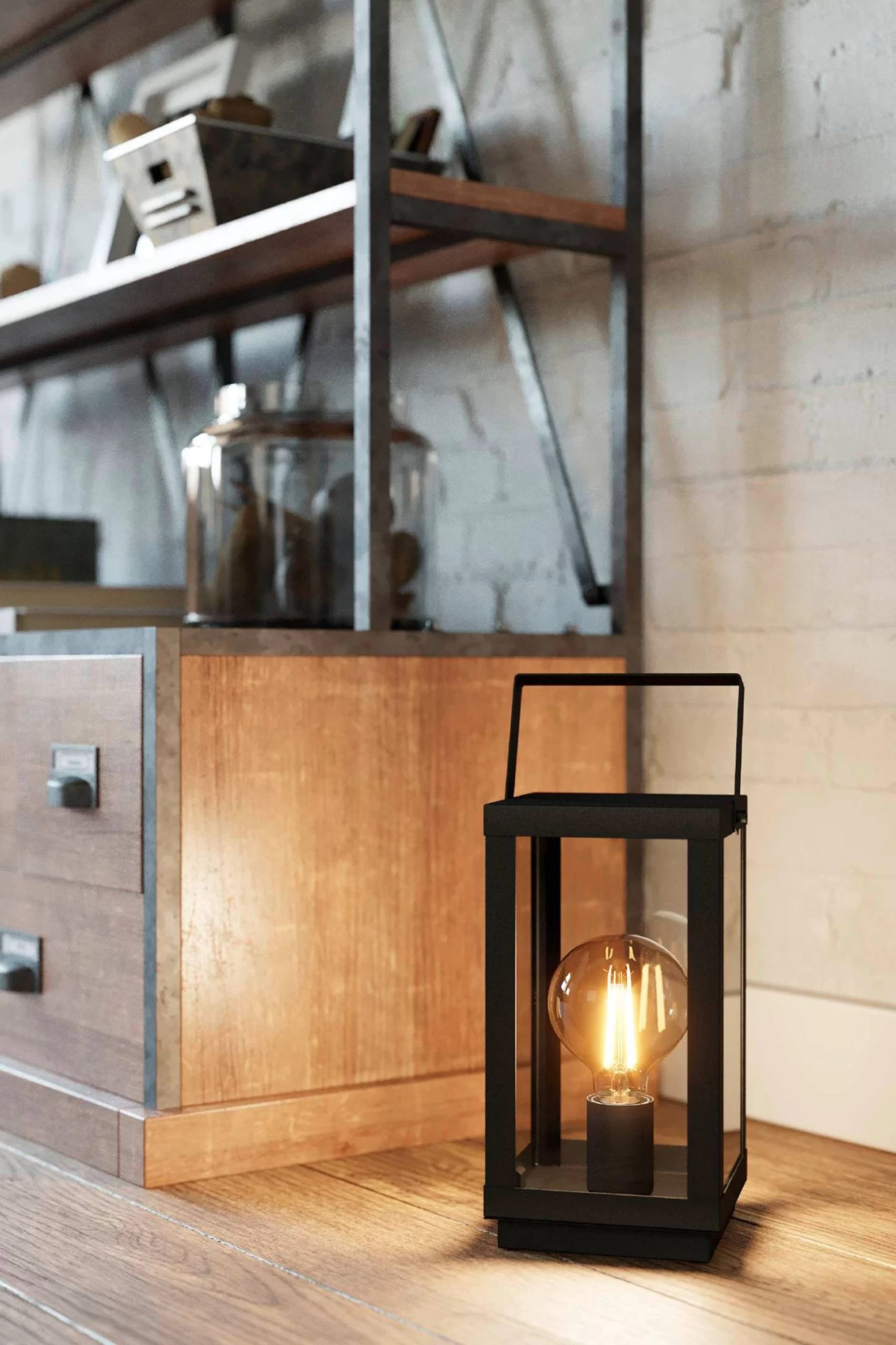 Eglo Bradford 1 Light Lantern Table Lamp 3 Eglo Bradford 1 Light Lantern Table Lamp