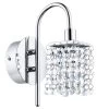 Eglo Crystal Olmonte 1 Light Bathroom Wall Lamp -Eglo C91523s
