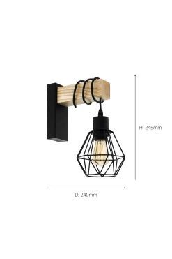 Eglo Townshend 5 Caged Wall Light -Eglo CL3591s4