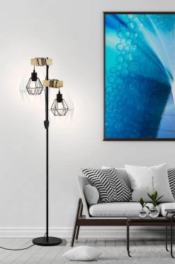 Eglo Townshend 5 Caged Floor Lamp
