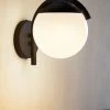 Eglo Prata Vecchia Black And White Exterior Wall Light -Eglo D19941s