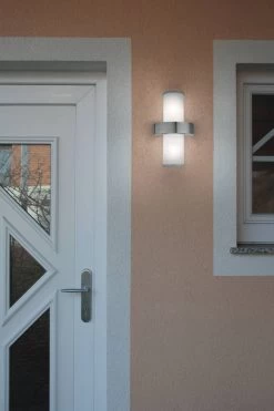 Eglo Beverly LED 2Light Silver Exterior Wall Light