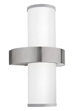 Eglo Beverly LED 2Light Silver Exterior Wall Light -Eglo D19946s3