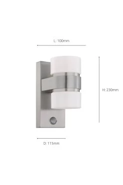 Eglo Atollari LED 2Light Silver Exterior Wall Light 7 Eglo Atollari LED 2Light Silver Exterior Wall Light -Eglo D19947s3