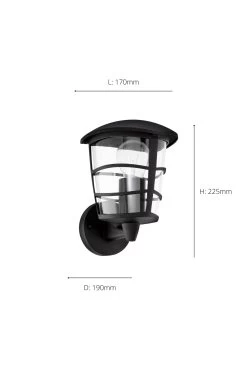 Eglo Aloria Upwards Black Exterior Wall Light 7 Eglo Aloria Upwards Black Exterior Wall Light -Eglo D19948s3