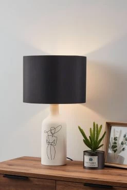 Eglo Vinoza Ceramic Table Lamp With Shade