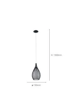 Eglo Razoni Teardrop Shaped Ceiling Light Pendant 7 Eglo Razoni Teardrop Shaped Ceiling Light Pendant -Eglo D19960s3