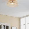 Eglo Aunsby Black Wood Ceiling Light -Eglo D19980s