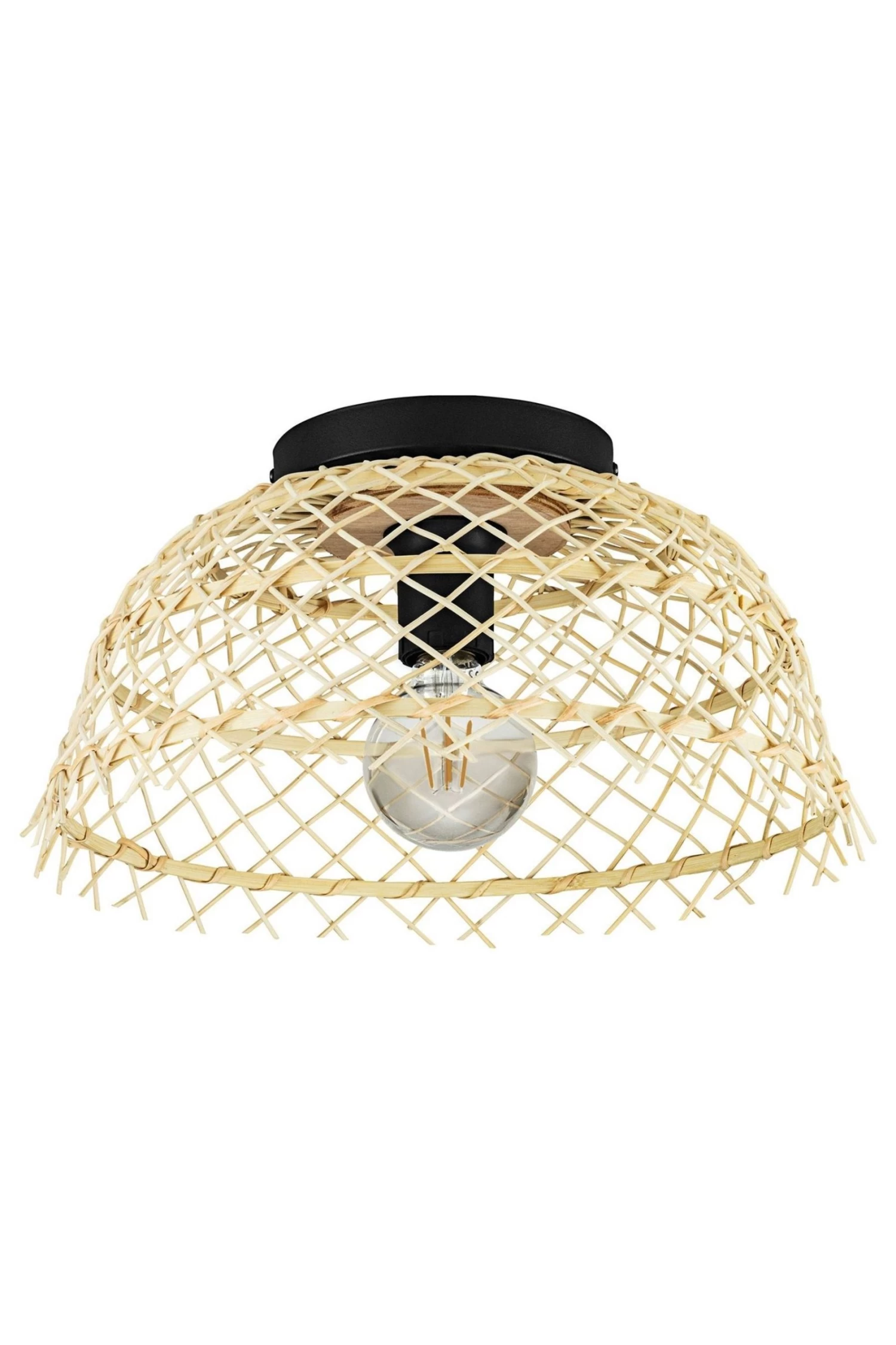 Eglo Aunsby Black Wood Ceiling Light 4 Eglo Aunsby Black Wood Ceiling Light - Image 2