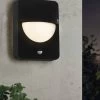 Eglo Salvanesco Black Exterior Wall Light With Sensor -Eglo D19986s