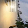 Eglo Fantecolo Mesh Stainless Steel Exterior Wall Light