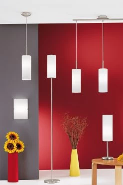 Eglo Troy 3 Nickel And Matt Single Ceiling Light Pendant 7 Eglo Troy 3 Nickel And Matt Single Ceiling Light Pendant -Eglo D19995s2