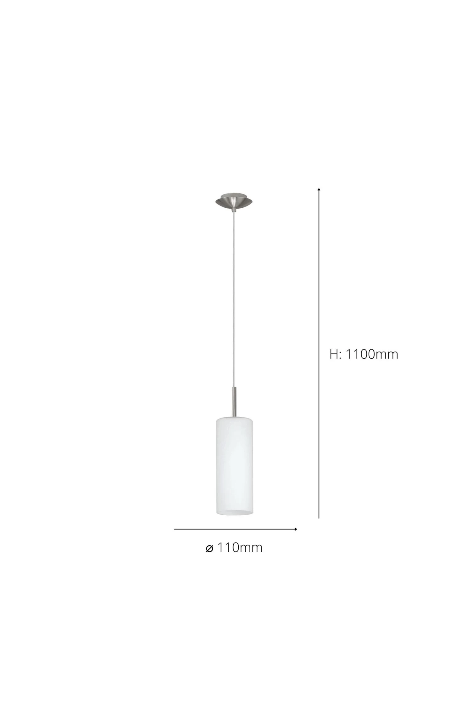 Eglo Troy 3 Nickel And Matt Single Ceiling Light Pendant 6 Eglo Troy 3 Nickel And Matt Single Ceiling Light Pendant - Image 4