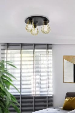Eglo Tarbes 2 Geo 3 Light Ceiling Light