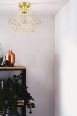 Eglo Tarbes 1 Light Geo Ceiling Light