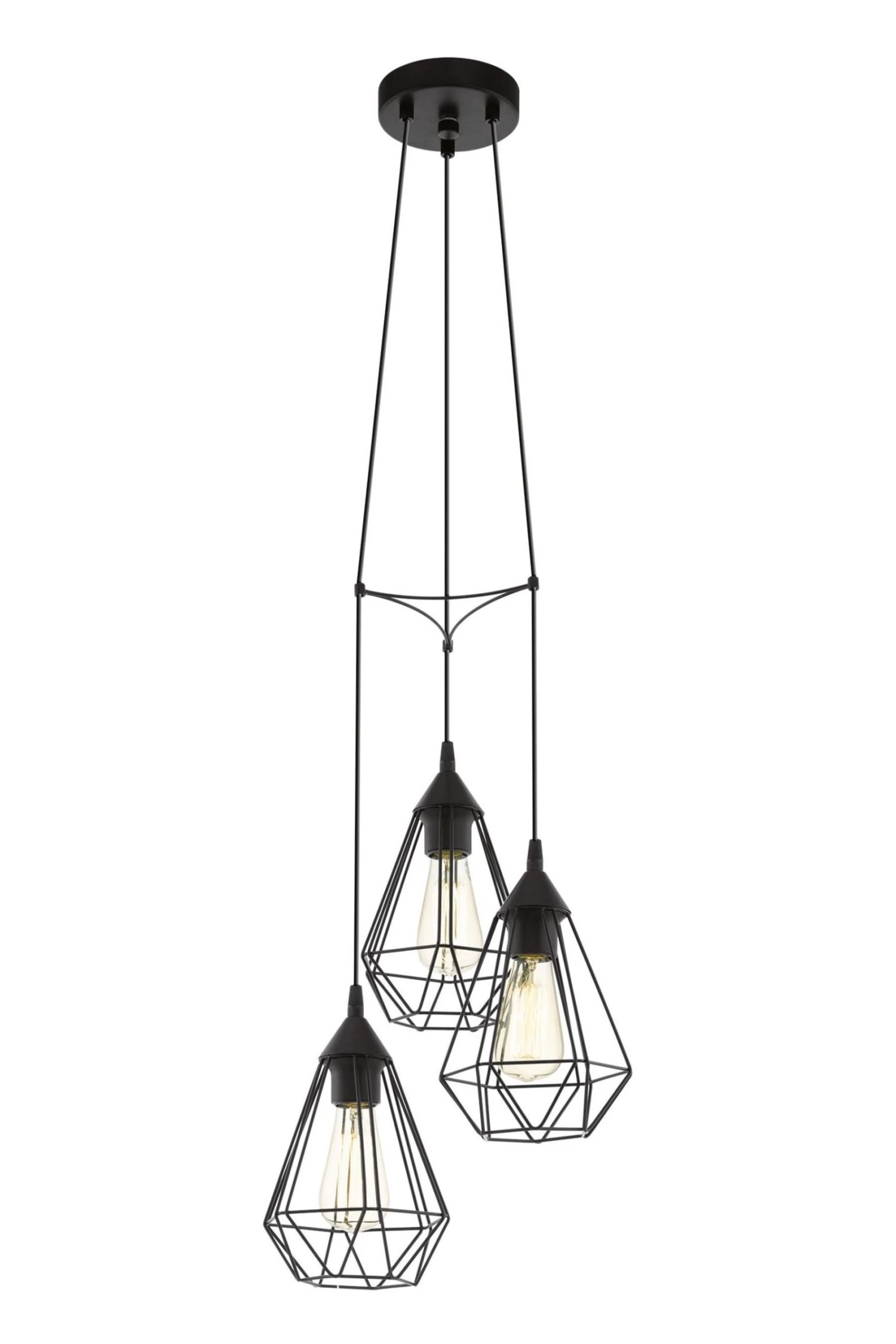 Eglo Tarbes 3 Light Geo Cluster Ceiling Light Pendant 4 Eglo Tarbes 3 Light Geo Cluster Ceiling Light Pendant - Image 2