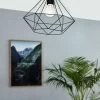 Eglo Tarbes 1 Light Geo Ceiling Light -Eglo D20000s