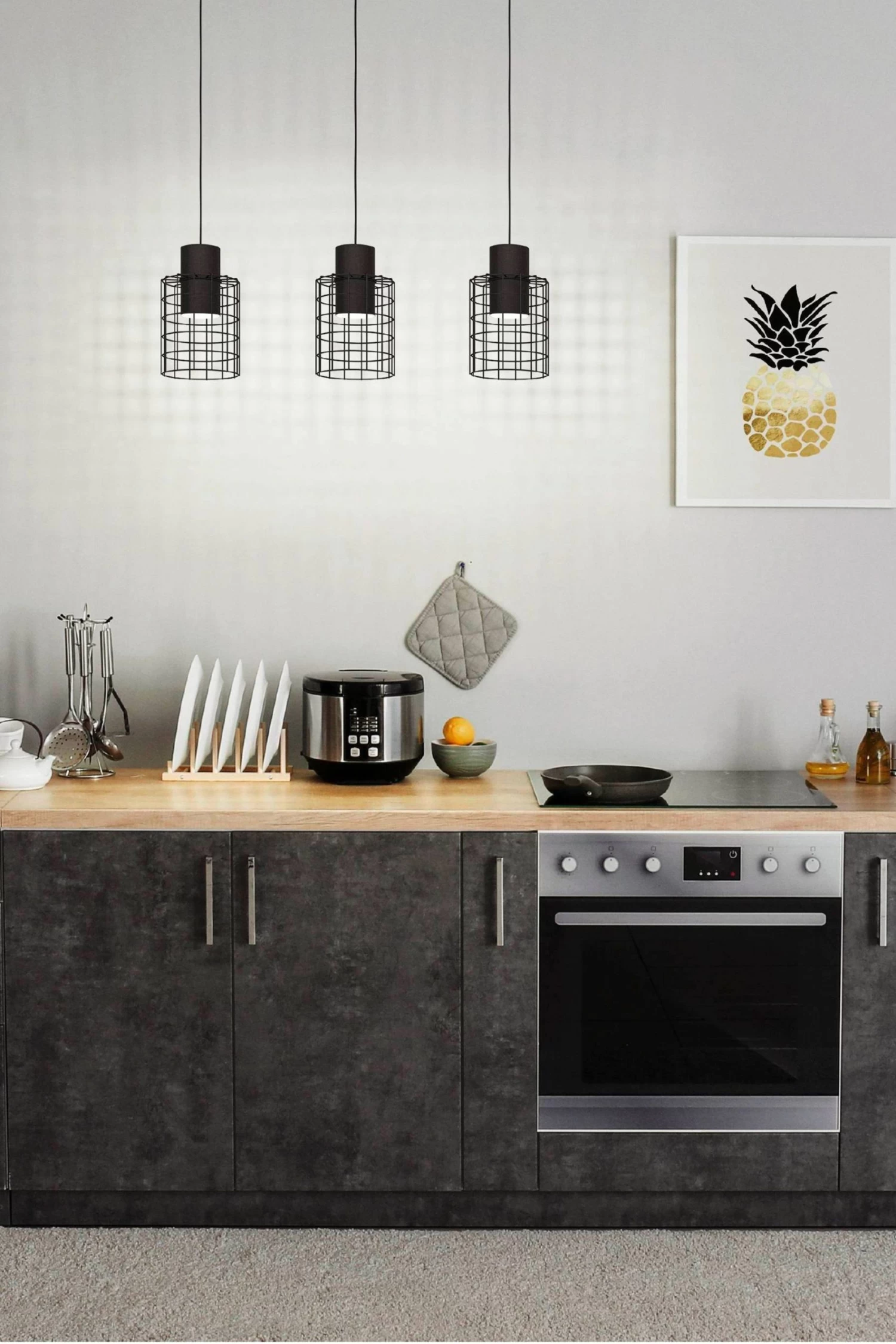 Eglo Milligan 3 Light Wire Mesh Ceiling Light Pendant 3 Eglo Milligan 3 Light Wire Mesh Ceiling Light Pendant