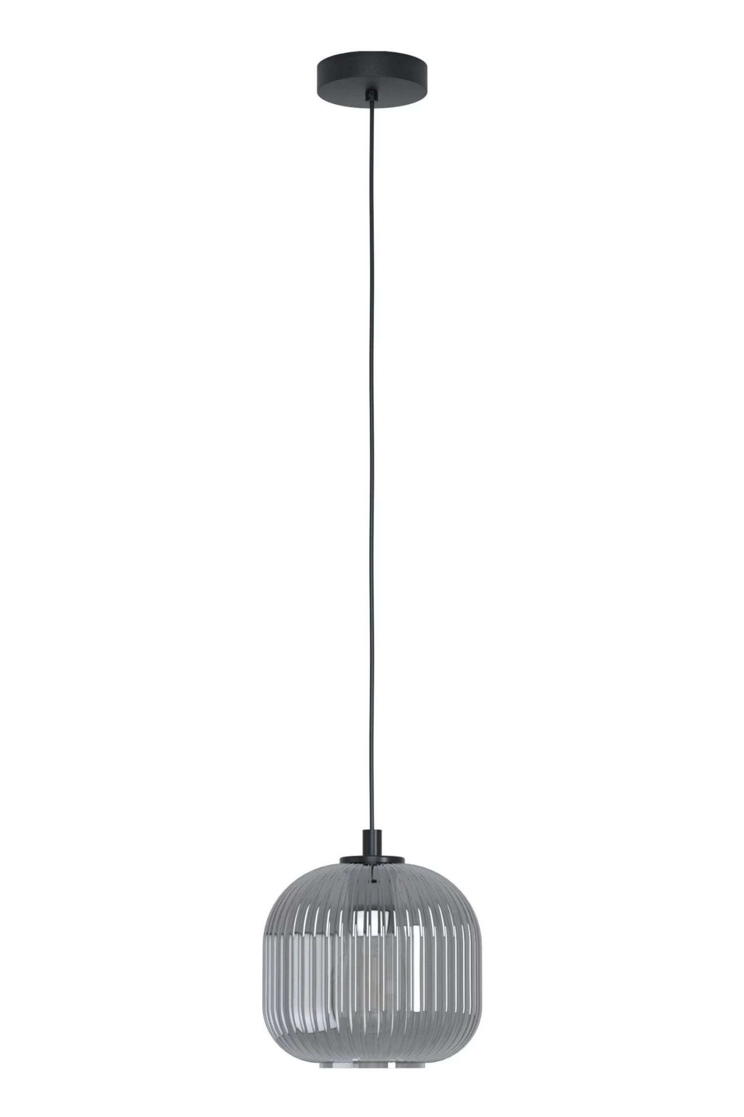 Eglo Mantunalle Smoked Glass Single Ceiling Light Pendant 4 Eglo Mantunalle Smoked Glass Single Ceiling Light Pendant - Image 2