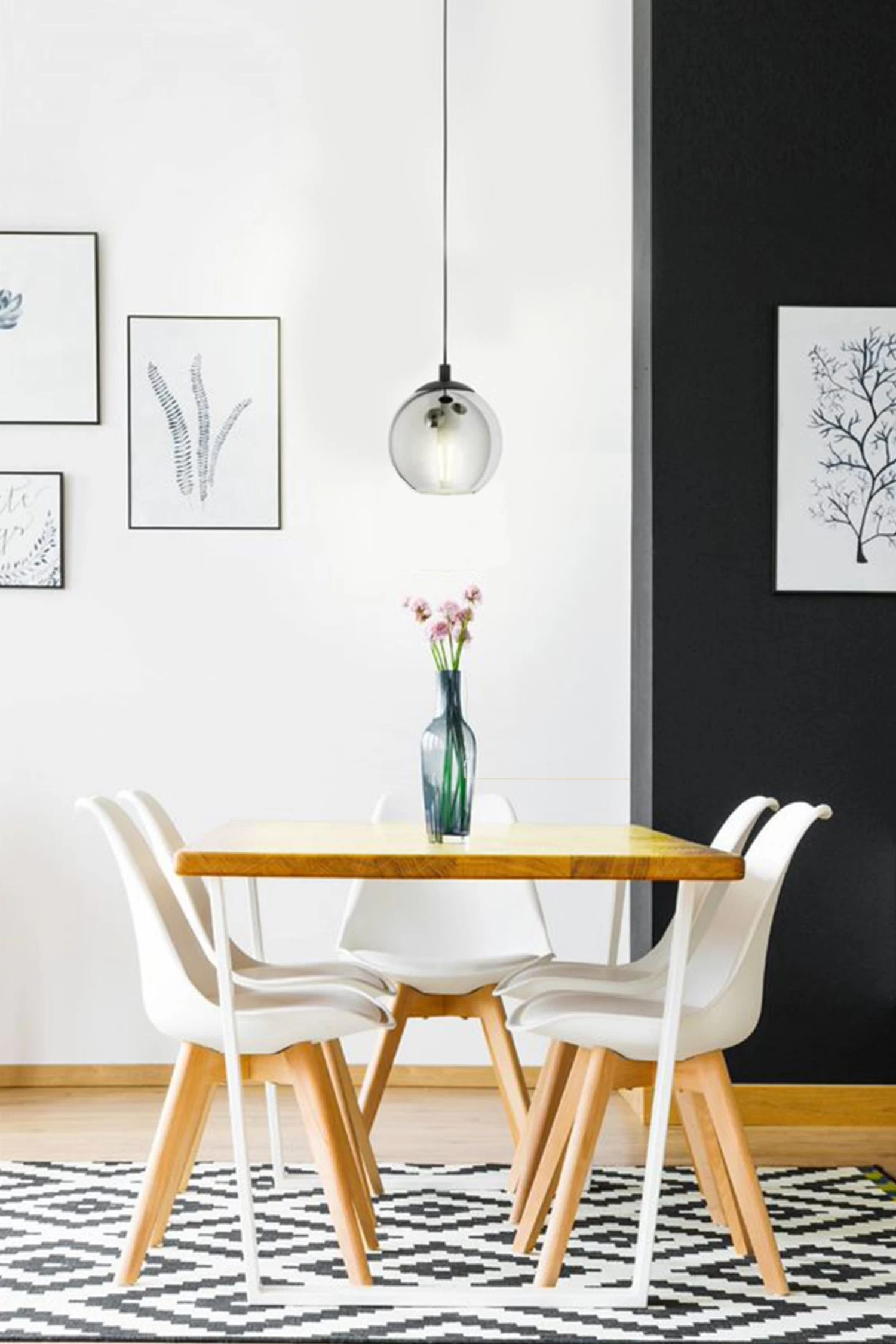 Eglo Ariscani Smoked Glass Single Pendant 2 Eglo Ariscani Smoked Glass Single Pendant