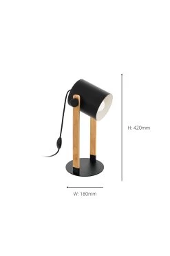 Eglo Hornwood Wood Table Lamp -Eglo D22983s5