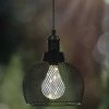 Eglo Solar Steel Mesh Hanging Outdoor Light -Eglo M78496s