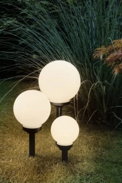 Eglo Solar Spherical LED Ground Spike Set