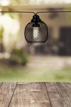 Eglo Solar Steel Mesh LED String Lights