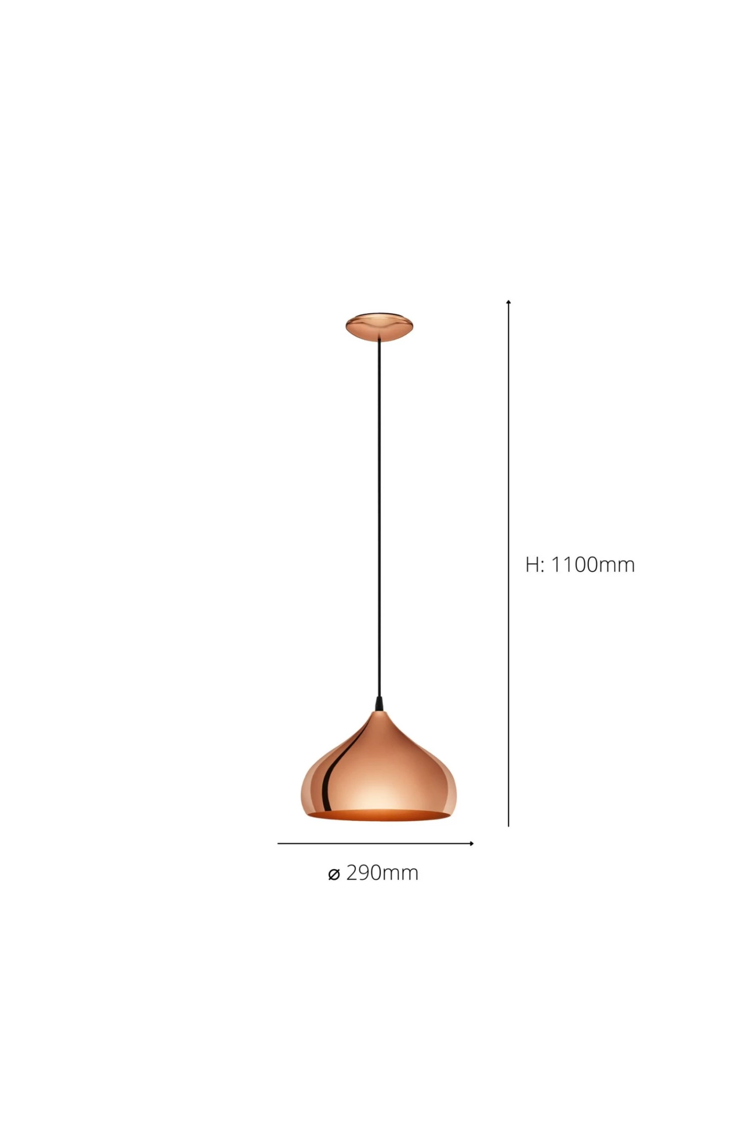 Eglo Hapton Vintage Ceiling Light Pendant 6 Eglo Hapton Vintage Ceiling Light Pendant - Image 4