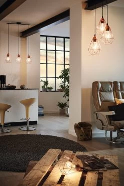 Eglo Tarbes Geometric Ceiling Light Pendant