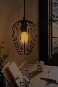 Eglo Newtown Caged Ceiling Light Pendant 7 Eglo Newtown Caged Ceiling Light Pendant -Eglo MX2055s2