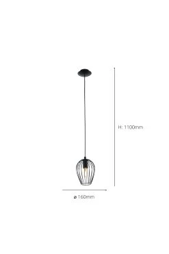 Eglo Newtown Caged Ceiling Light Pendant 9 Eglo Newtown Caged Ceiling Light Pendant -Eglo MX2055s4