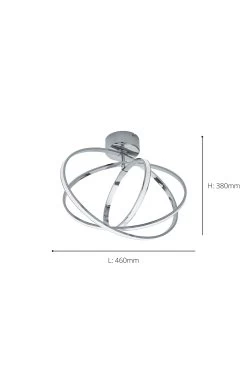 Eglo Selvina Metal Integrated LED Flush Ceiling Light Fitting 7 Eglo Selvina Metal Integrated LED Flush Ceiling Light Fitting -Eglo N41151s3