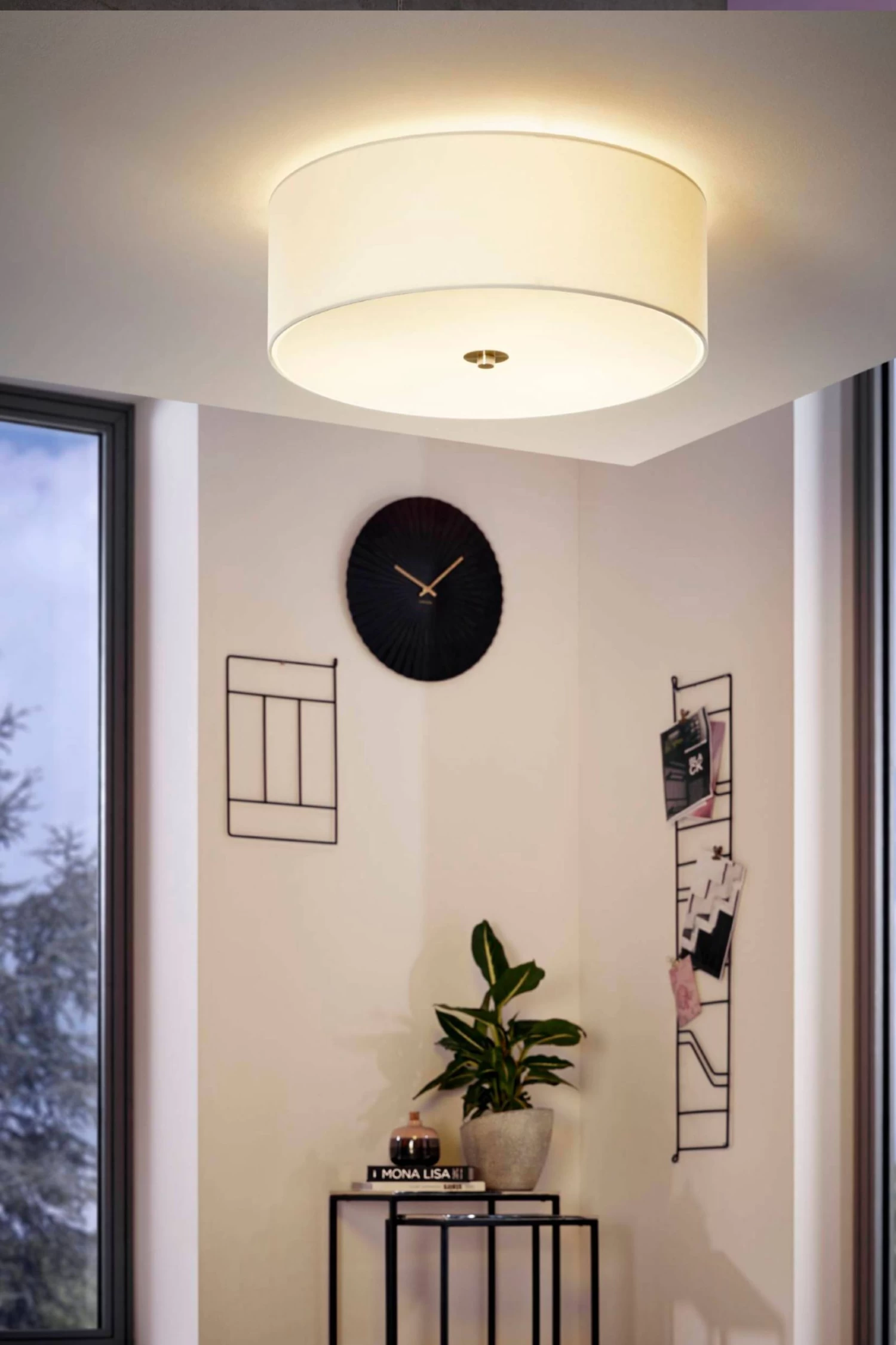 Eglo Pasteri Fabric Ceiling Light 3 Eglo Pasteri Fabric Ceiling Light