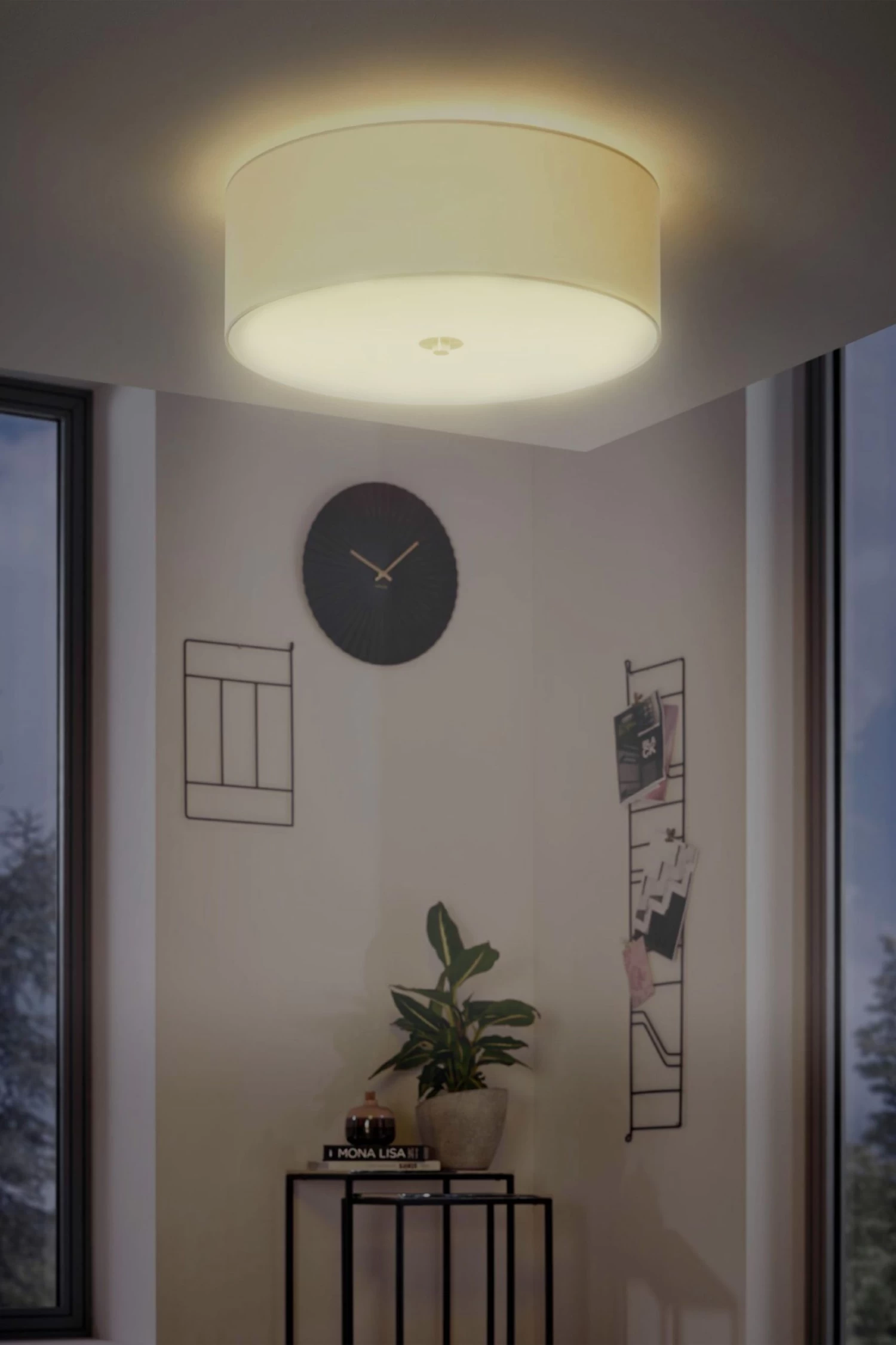 Eglo Pasteri Fabric Ceiling Light 4 Eglo Pasteri Fabric Ceiling Light - Image 2