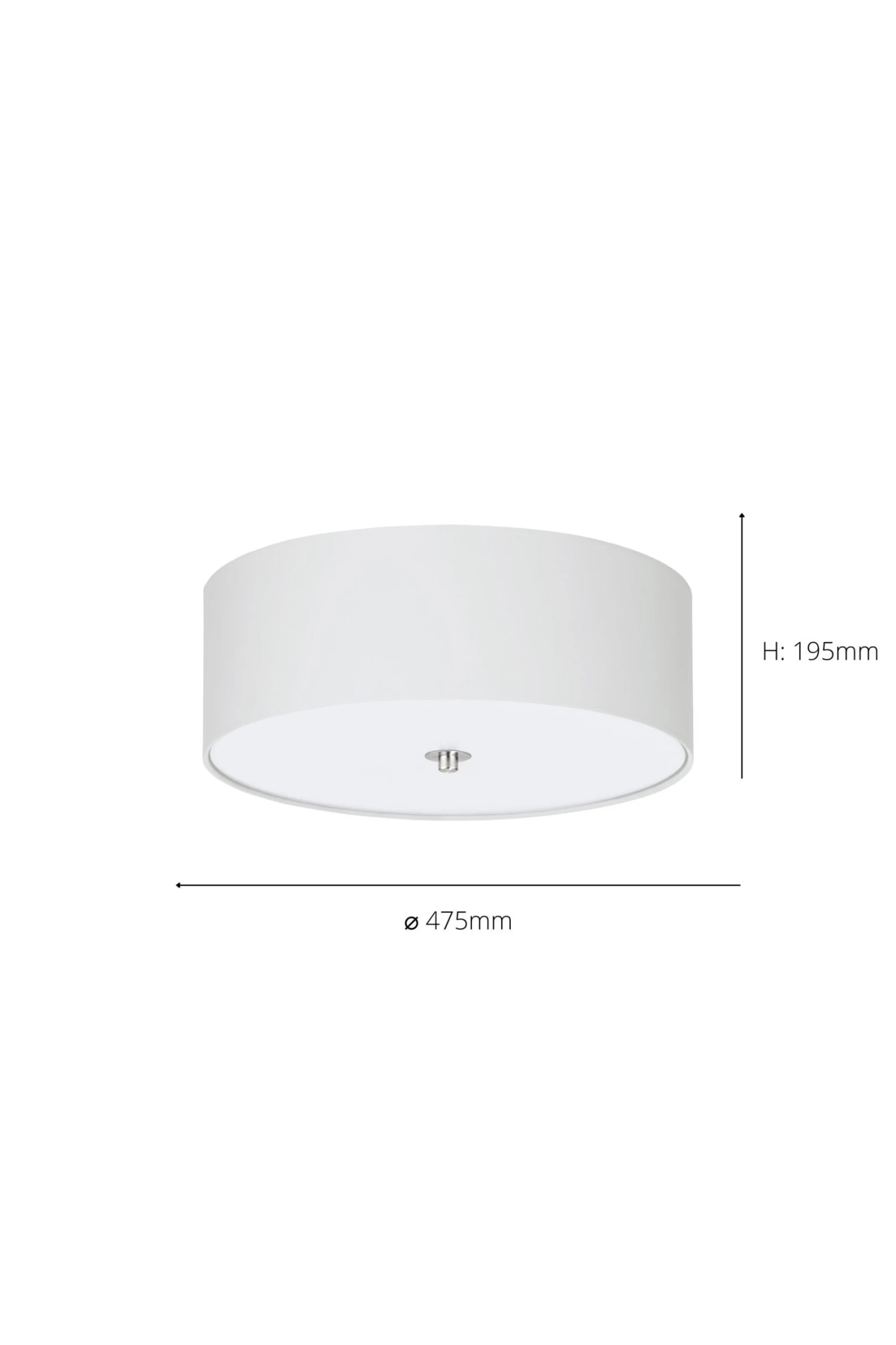 Eglo Pasteri Fabric Ceiling Light 6 Eglo Pasteri Fabric Ceiling Light - Image 4