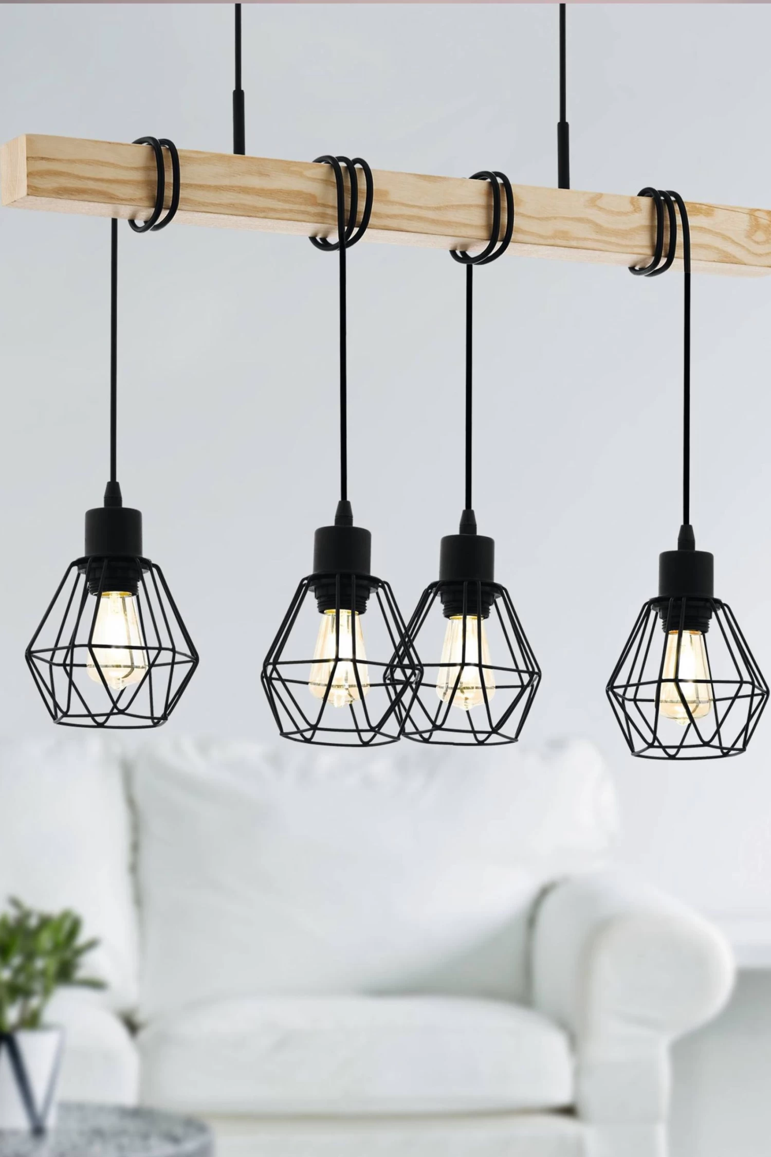 Eglo Townshend 5 Caged Ceiling Light Pendant 3 Eglo Townshend 5 Caged Ceiling Light Pendant