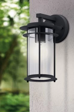 Eglo Valdeo Outdoor Wall Light With Clear Glass Shade -Eglo TN9851s2