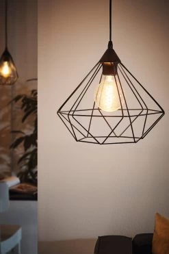 Eglo Tarbes Domed Geometric Ceiling Light Pendant