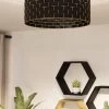 Eglo Marasales Woven Ceiling Light -Eglo U73327s