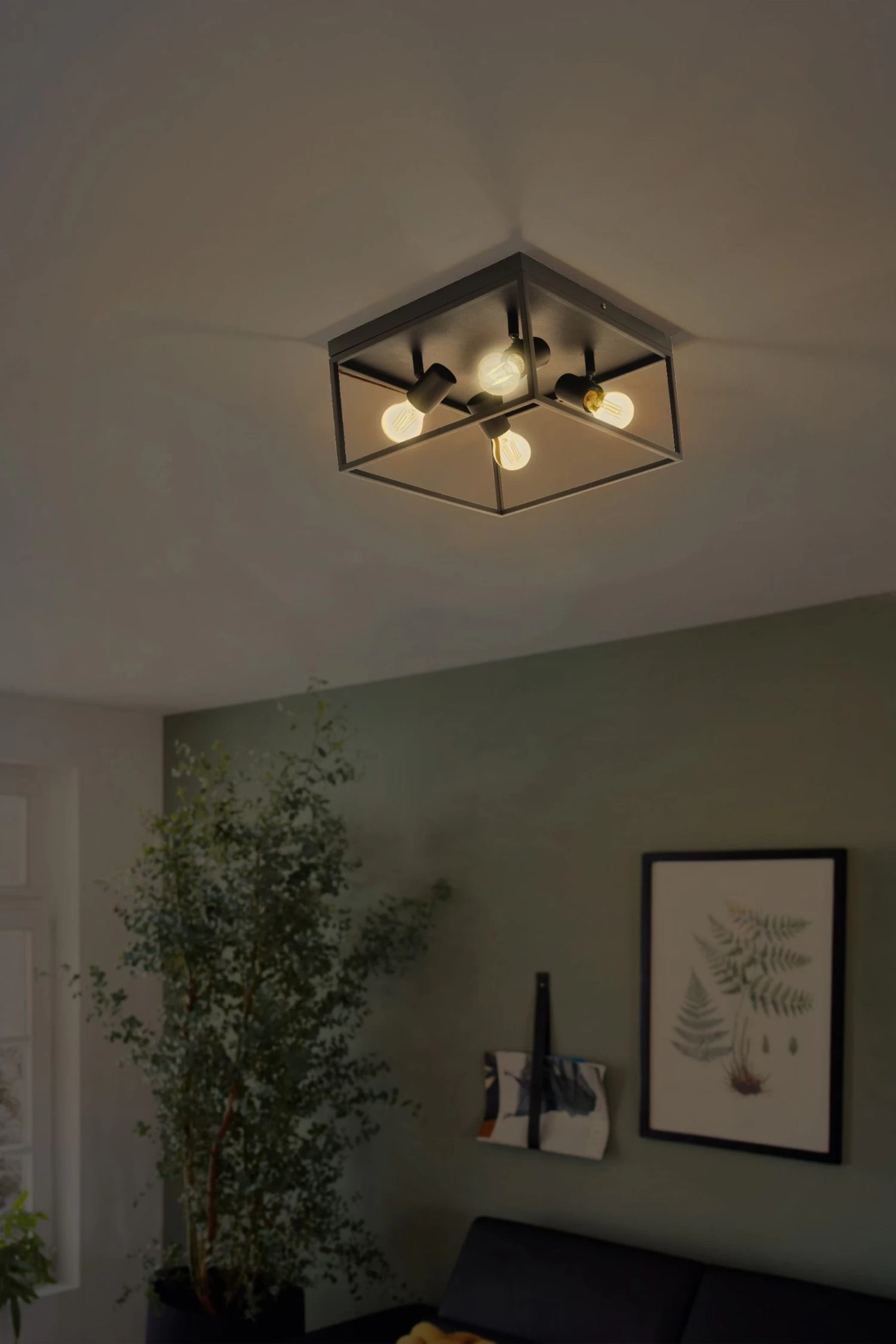 Eglo Silentina 4 Light Square Caged Spotlights 4 Eglo Silentina 4 Light Square Caged Spotlights - Image 2