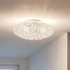 Eglo Chrome And Crystal Clemente 2 Light Ceiling Light -Eglo U73331s