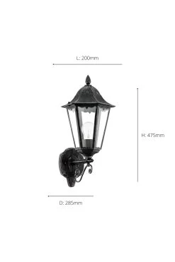 Eglo Navedo Classic Outdoor Wall Light -Eglo U73334s3