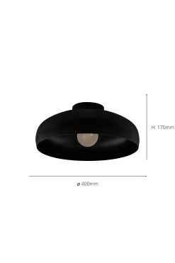Eglo Mogano 1 Light Vintage Ceiling Light -Eglo U73337s4