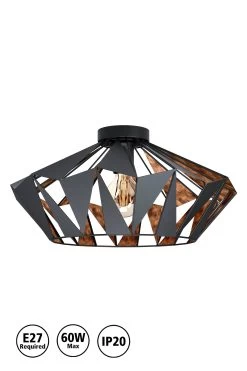 Eglo Carlton 6 1 Light Ceiling Light -Eglo U73338s5
